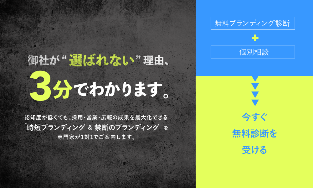 貴社が選ばれない理由が3分でわかります